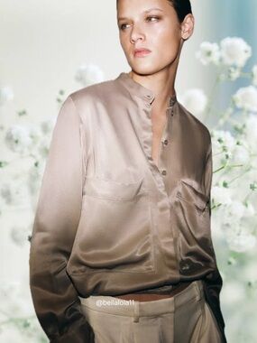 NEW ZARA SATIN TOP